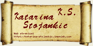 Katarina Stojankić vizit kartica